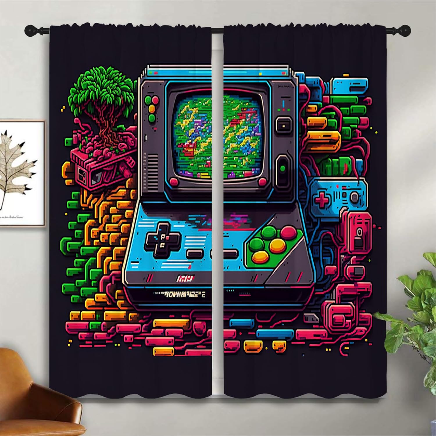Retro Gaming Japan - ستائر تعتيم جيبية بتصميم عصا تحكم