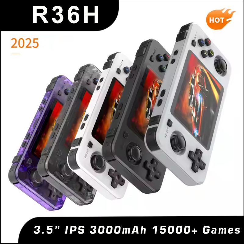 Retro Gaming R36S - جديد R36H ريترو وحدة تحكم محمولة