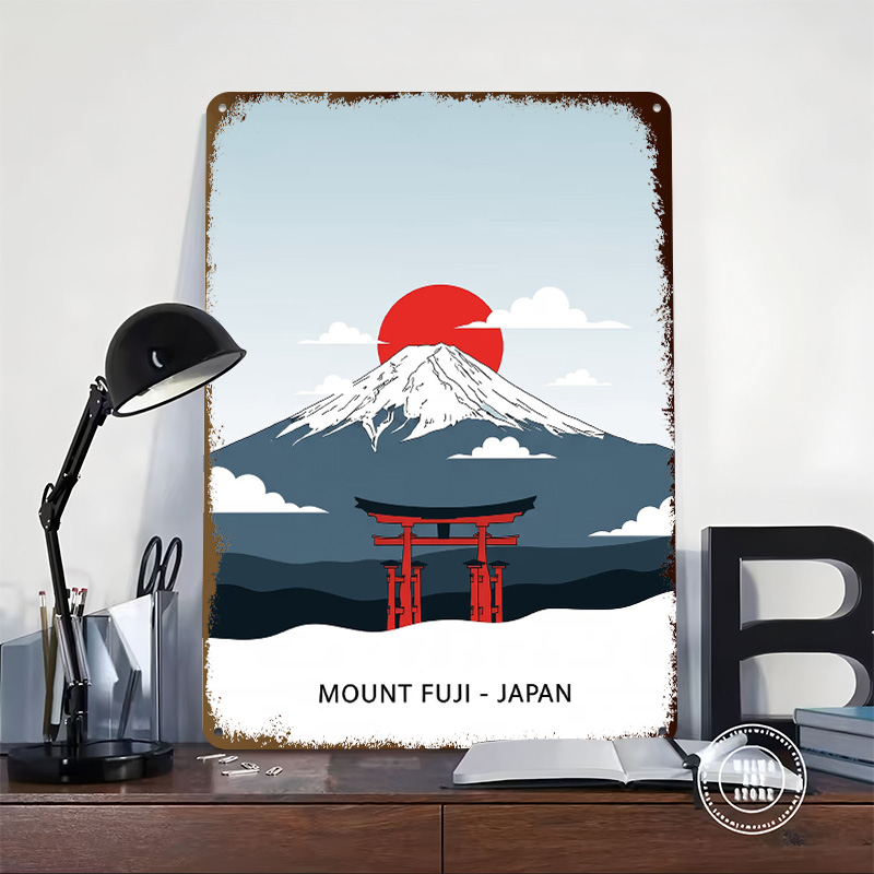 لافتة معدنية مطبوعة بتصميم جبل - مراجعة Retro Gaming Japan وسعره