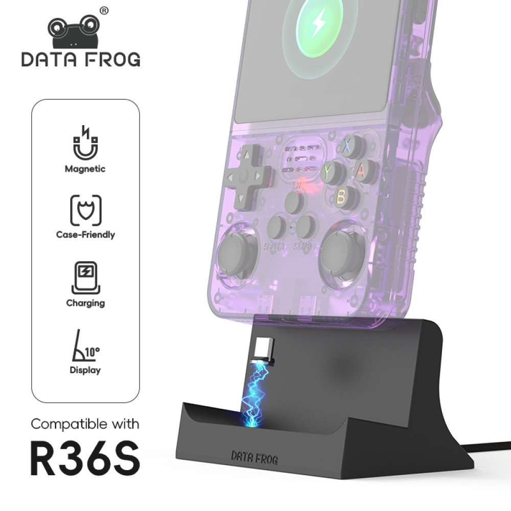 قاعدة شحن مغناطيسية لجهاز الأل - مراجعة Retro Gaming R36S وسعره