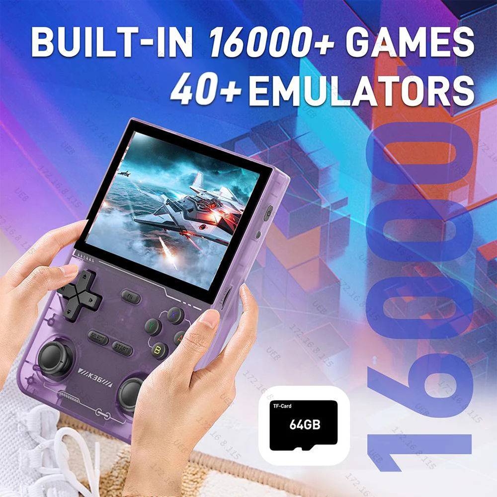 شاشة IPS بحجم 3.5 بوصة، جهاز أ - مراجعة Retro Gaming R36S وسعره