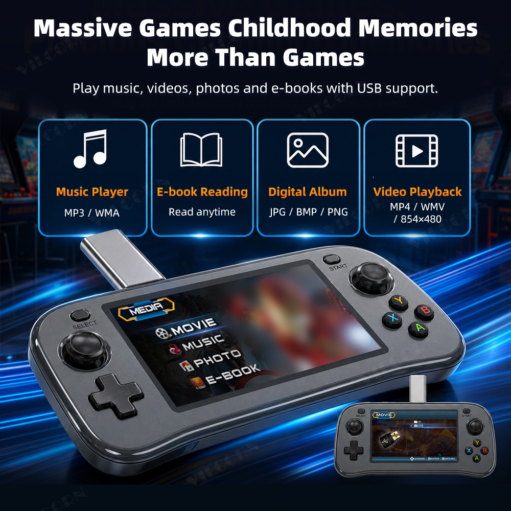 وحدة تحكم ألعاب محمولة SF3100  - مراجعة Retro Gaming R36S وسعره