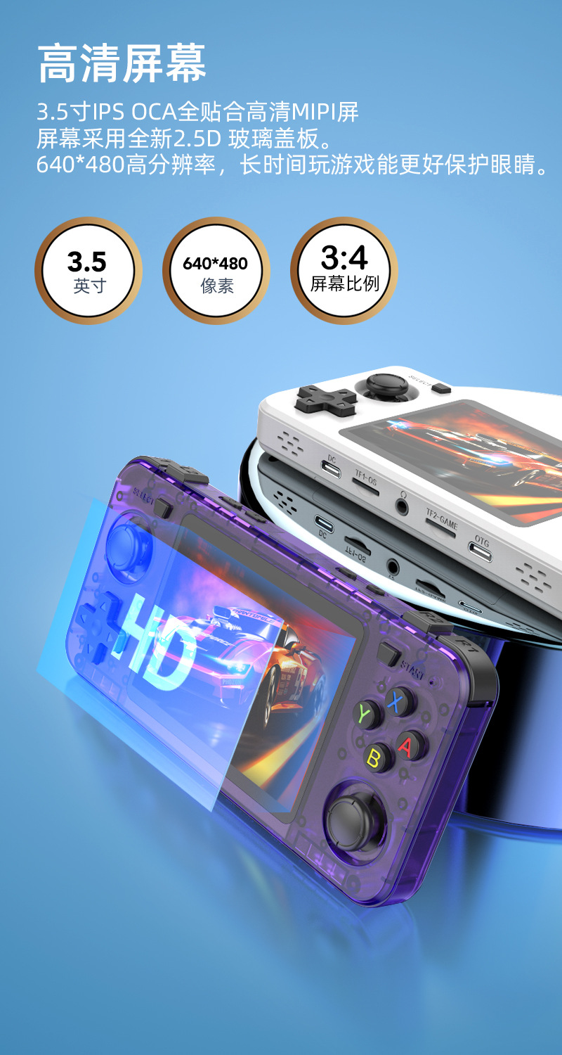 جديد R36H ريترو وحدة تحكم محمو - مراجعة Retro Gaming R36S وسعره
